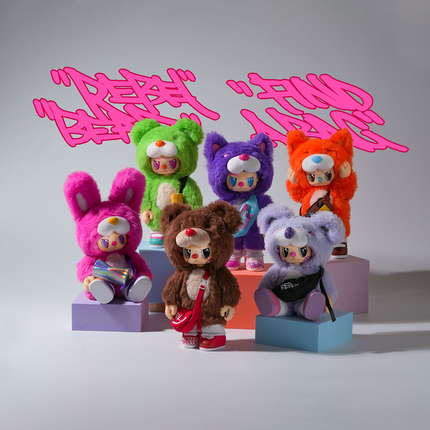 Rebel Bear Pozlanabilir Sürpriz Figür Çantalı Seri CSRB005