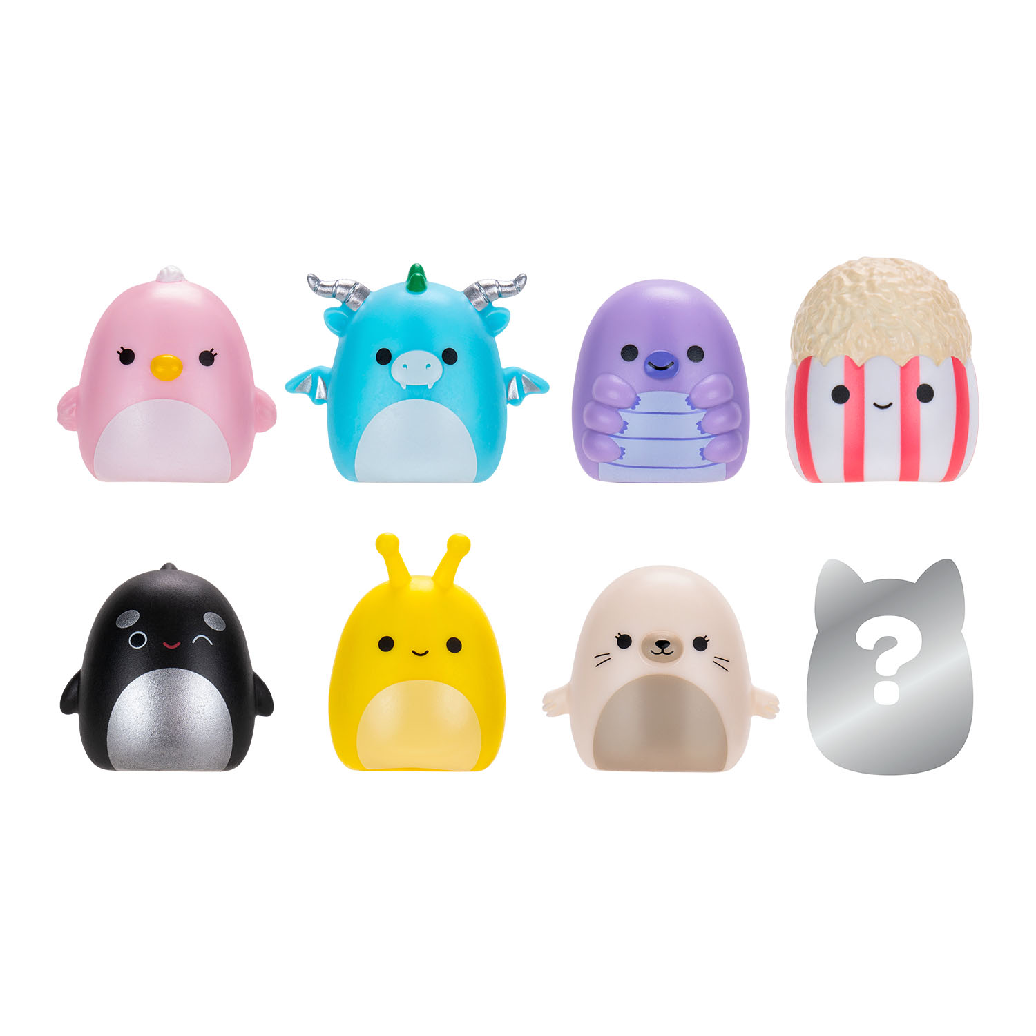 Squish-a-longs 8 Figür + Yüzük Set Seri 3 AL0027