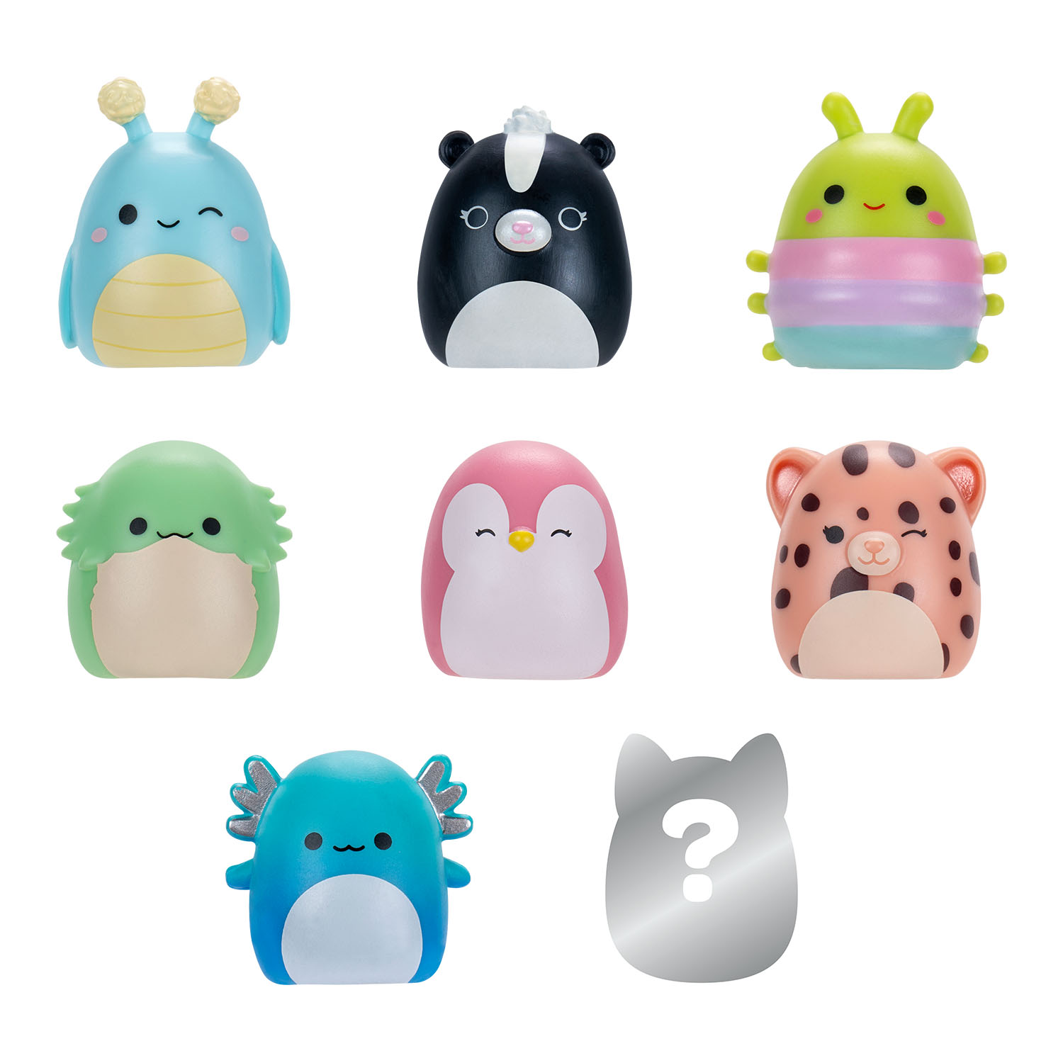 Squish-a-longs 8 Figür + Yüzük Set Seri 3 AL0026