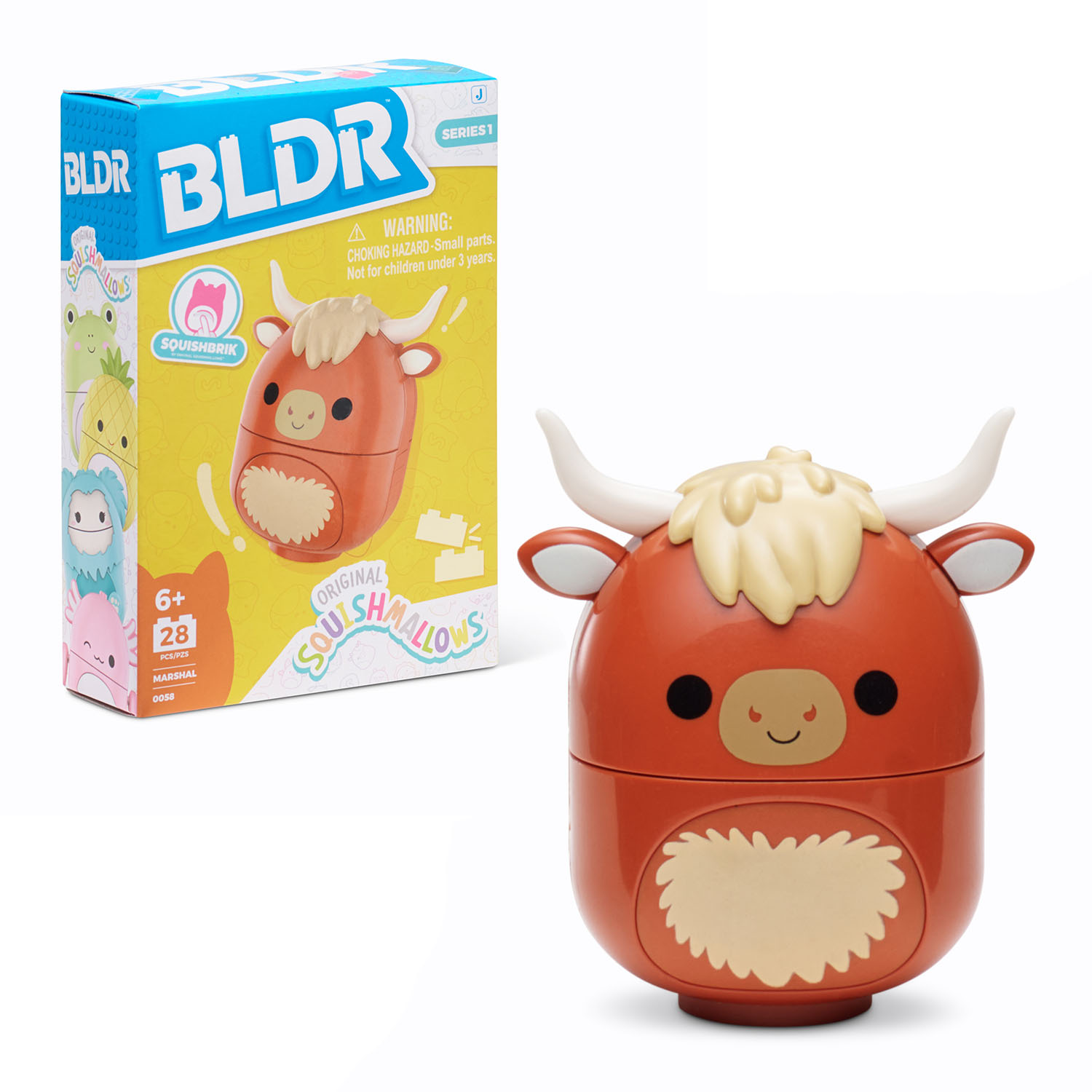 BLDR Squishmallows Tekli Paket Seri 1 - Sığır Marshal CNS0058