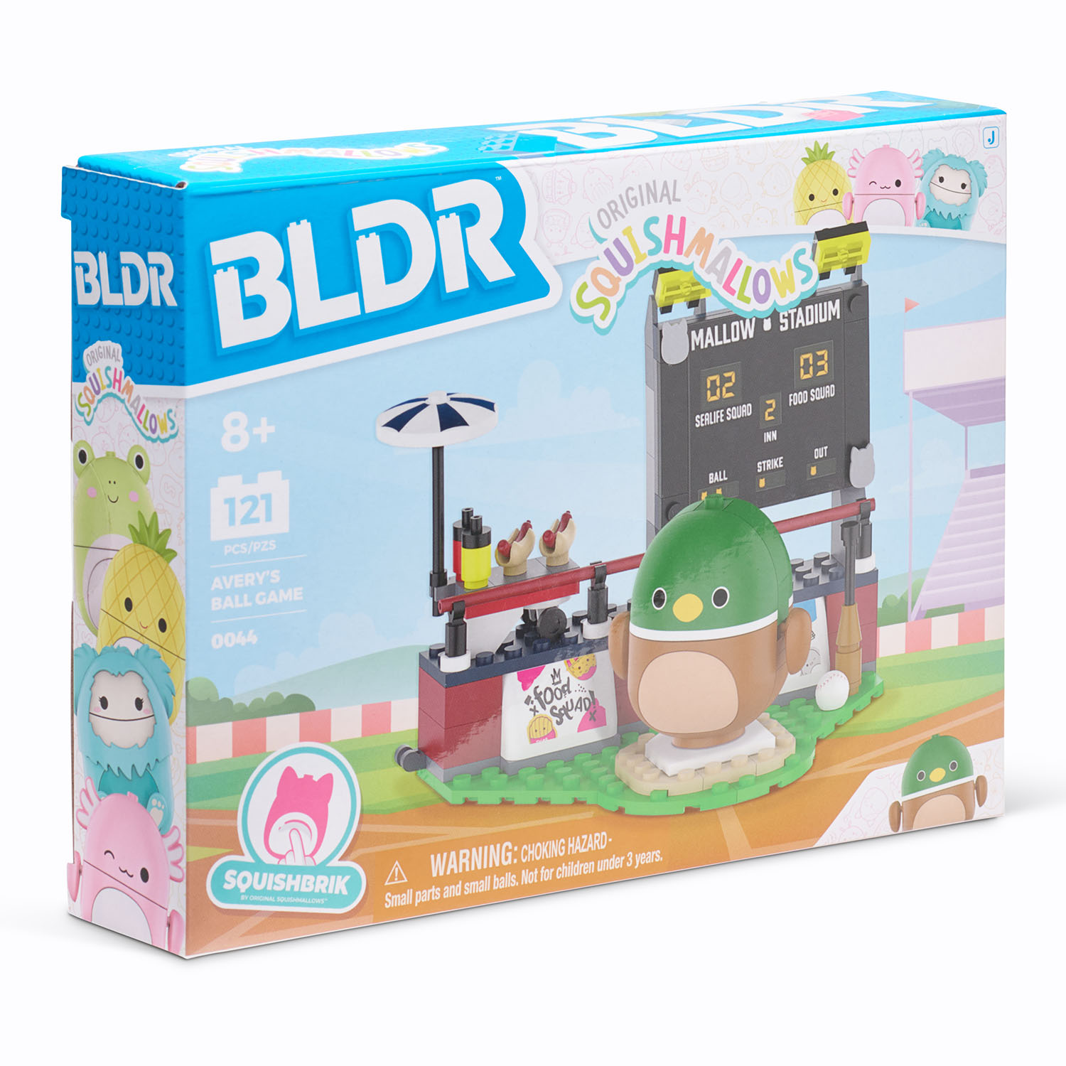 BLDR Squishmallows Oyun Seti - Ördek Avery'nin Beyzbol Günü CNS00