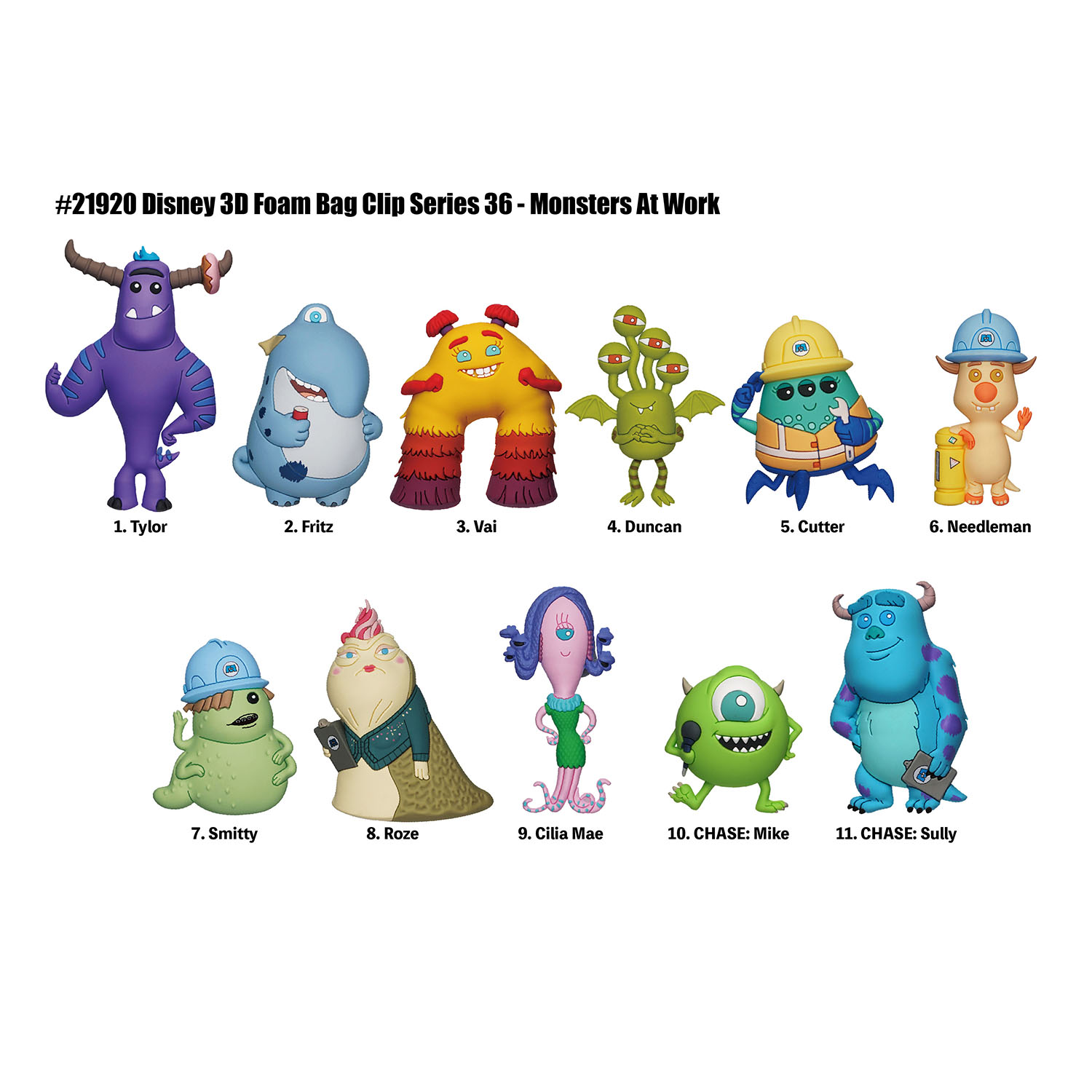 Monsters at Work Klipsli Figür Seri 36 21920
