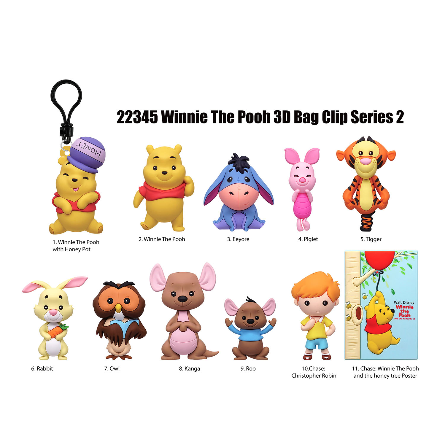 Winnie The Pooh Klipsli Figür Seri 65 22345