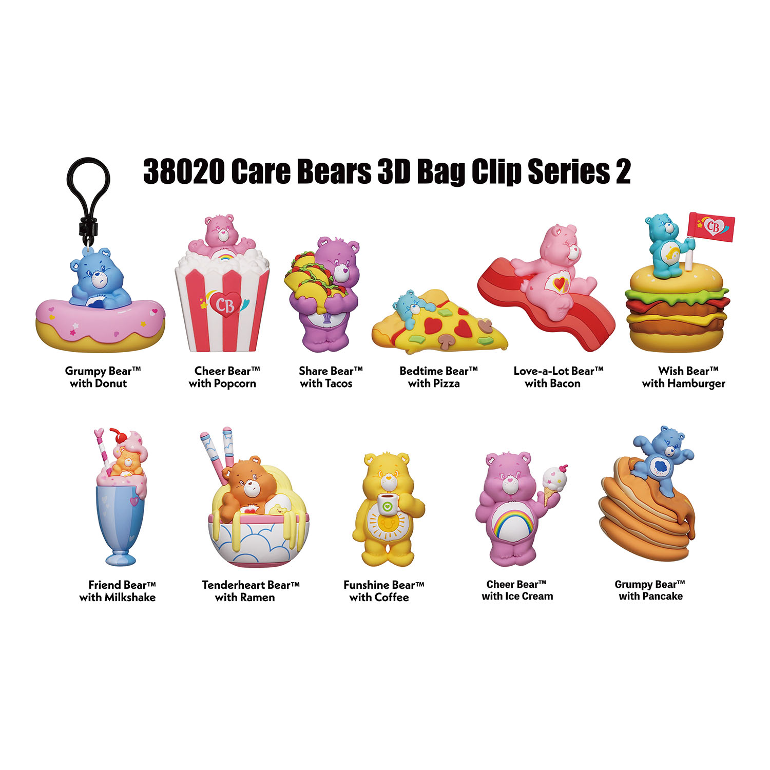 Care Bears Klipsli Figür Seri 2 38020