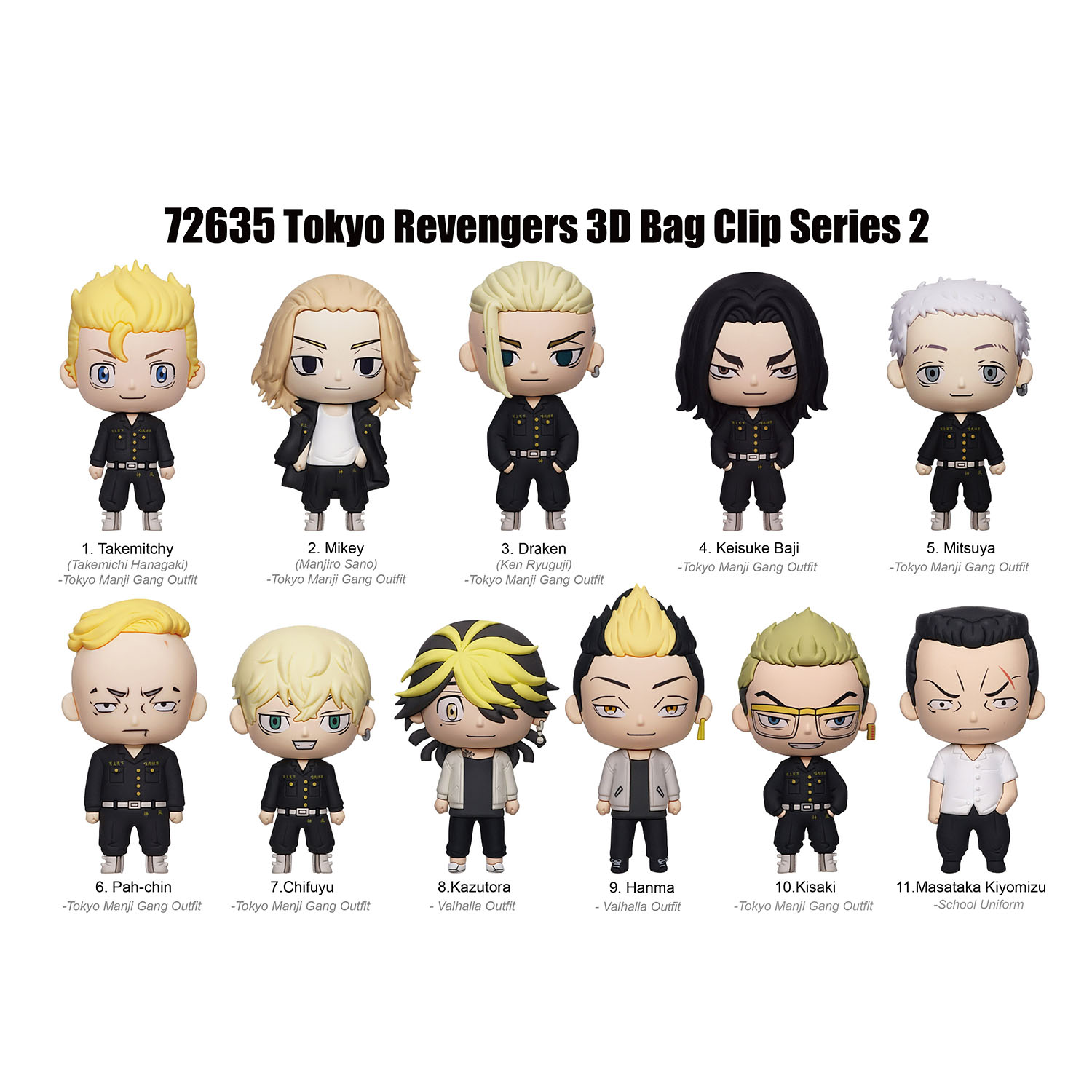 Tokyo Revengers Klipsli Figür Seri 2 72635