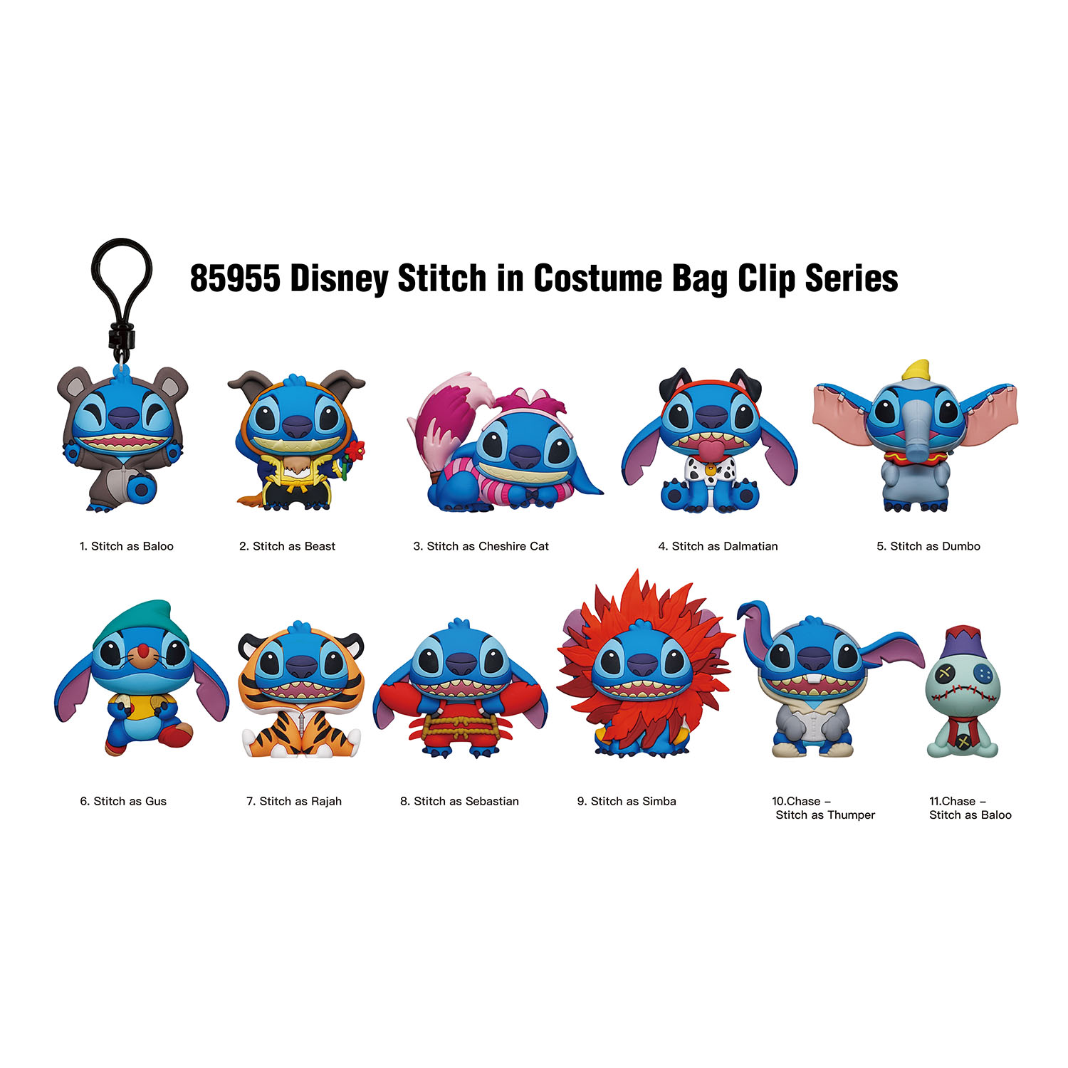 Kostümlü Stitch Klipsli Figür 85955