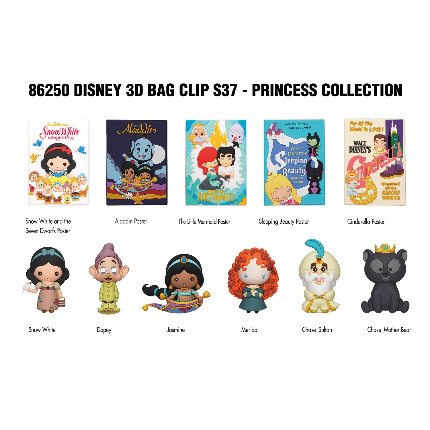 Disney Princess Klipsli Figür Seri 37 86250