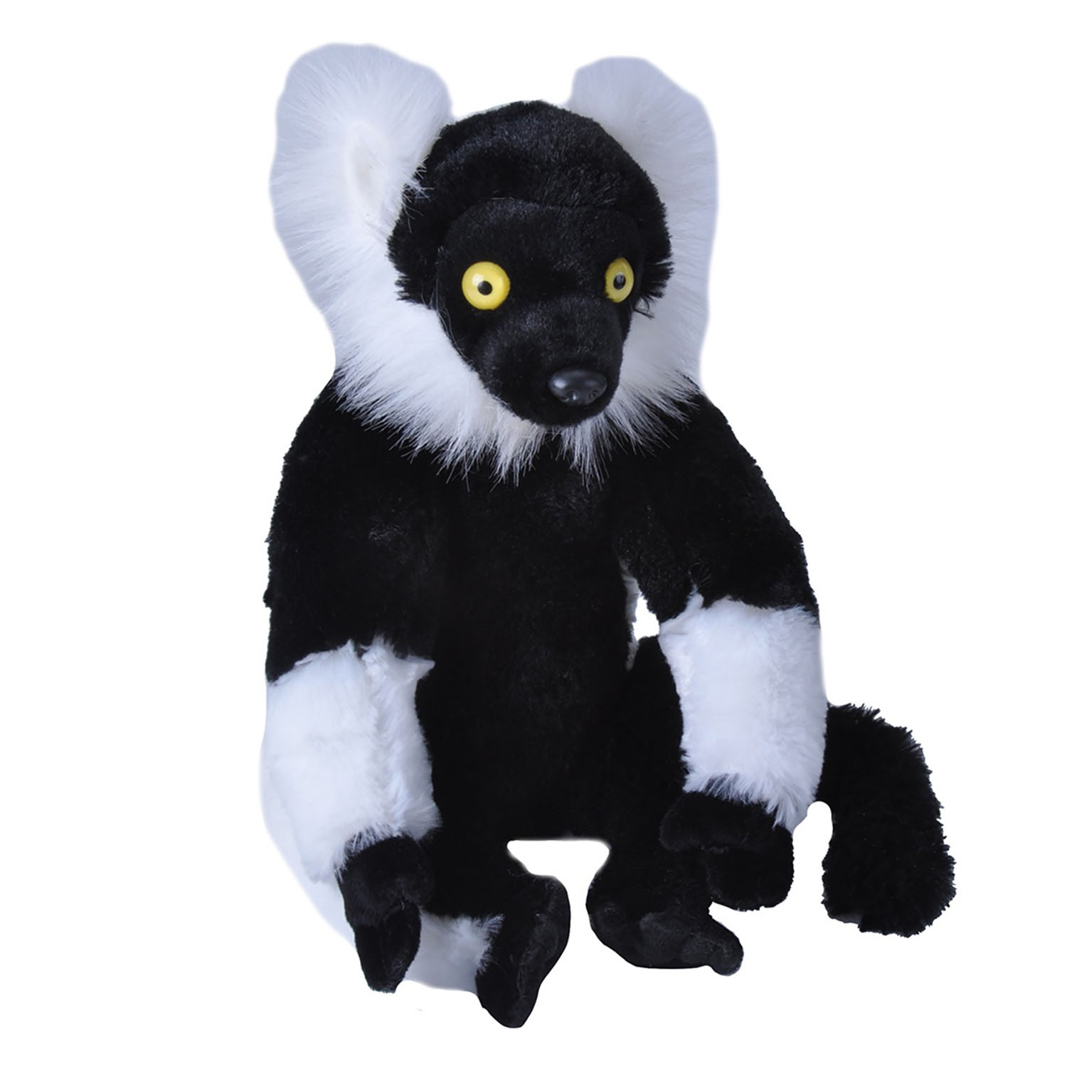 Wild Republic Siyah Beyaz Yakalı Lemur 30 cm 12230