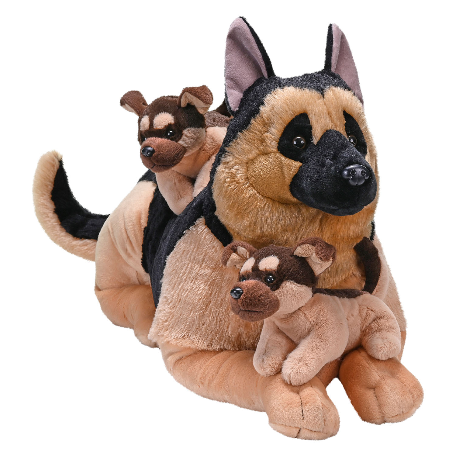 Wild Republic Jumbo Boy Yavrulu Alman Çoban Köpeği 75 cm 27477