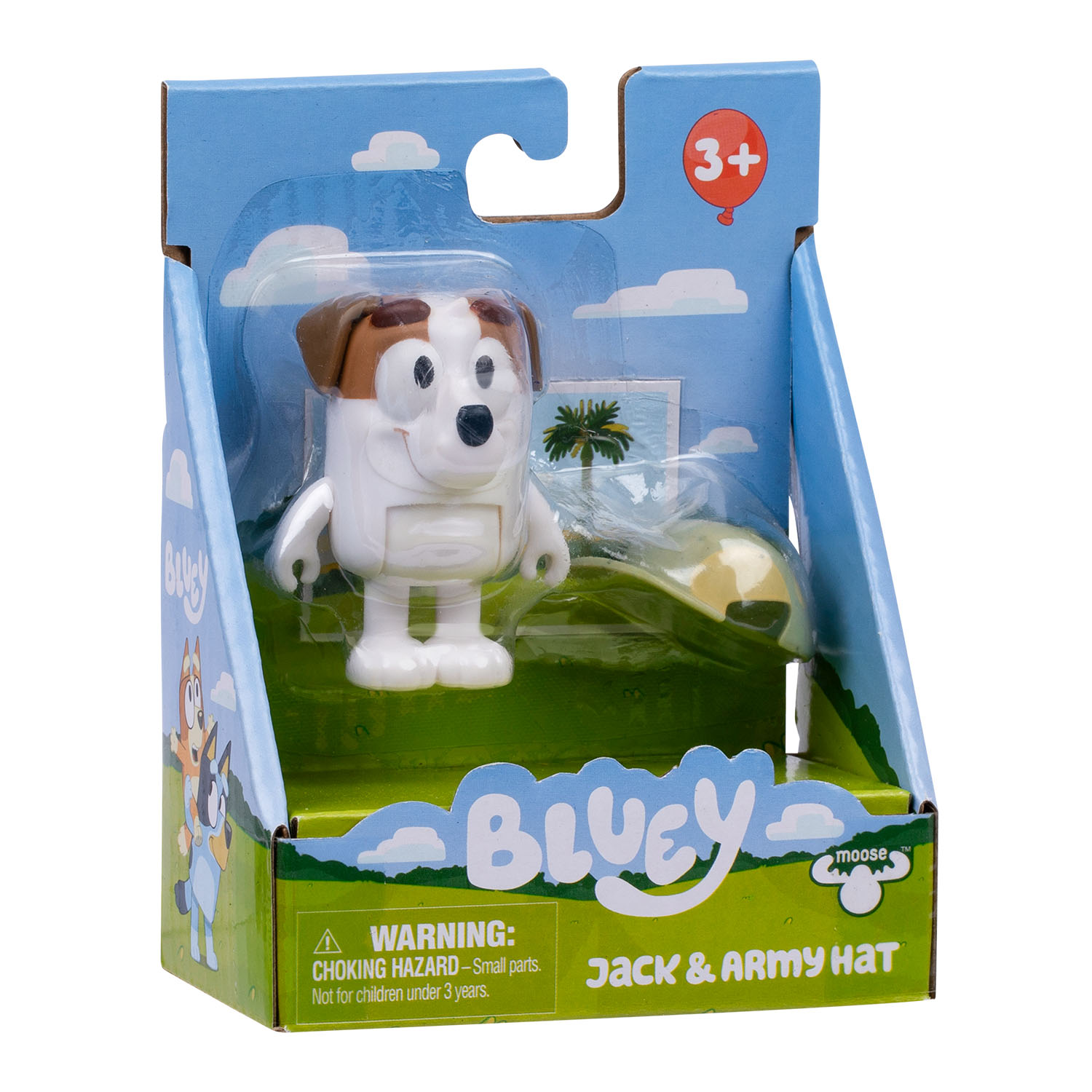 Bluey Tekli Figür ve Aksesuar Seti - Jack ve Army Hat 19191