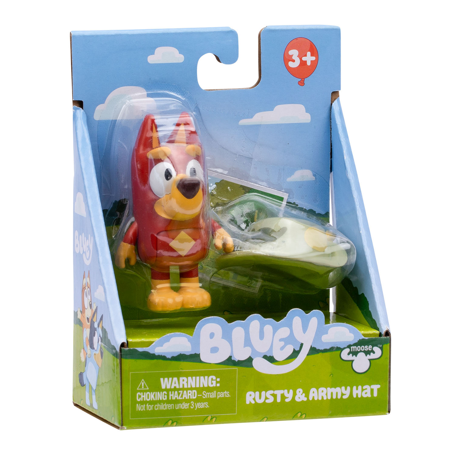 Bluey Tekli Figür ve Aksesuar Seti - Rusty ve Army Hat 19191