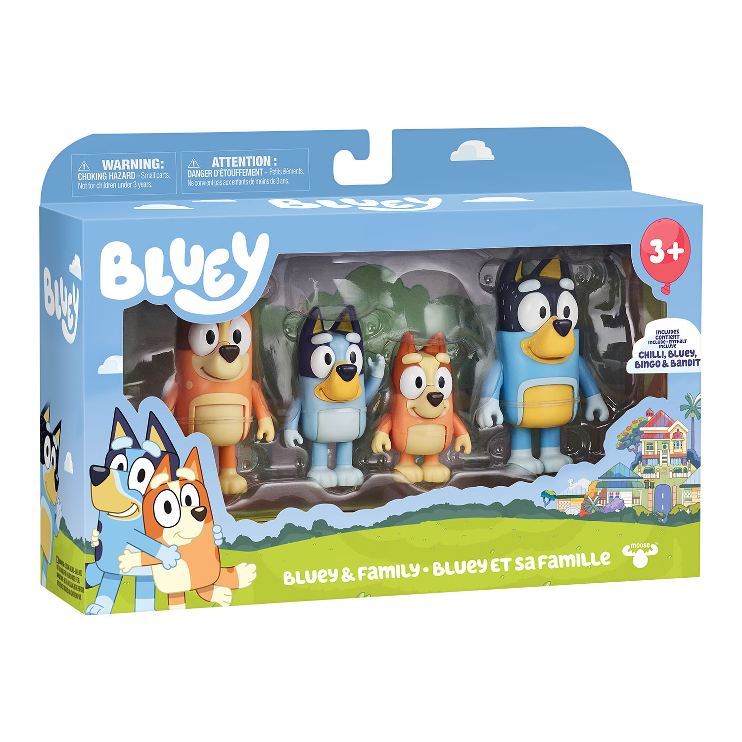 Bluey 4'lü Figür Seti - Bluey & Family 19201