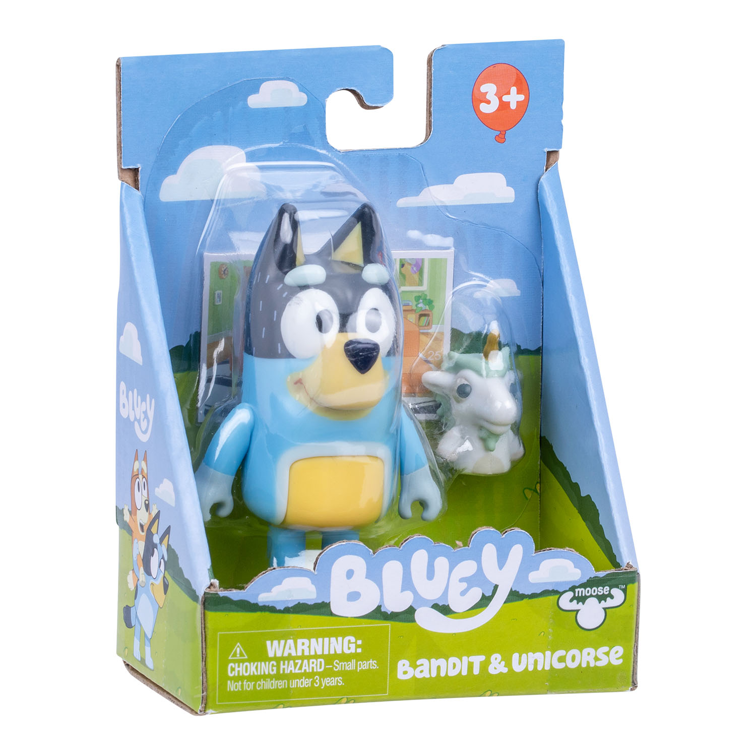 Bluey Tekli Figür ve Aksesuar Seti - Bandit ve Unicorse 19191