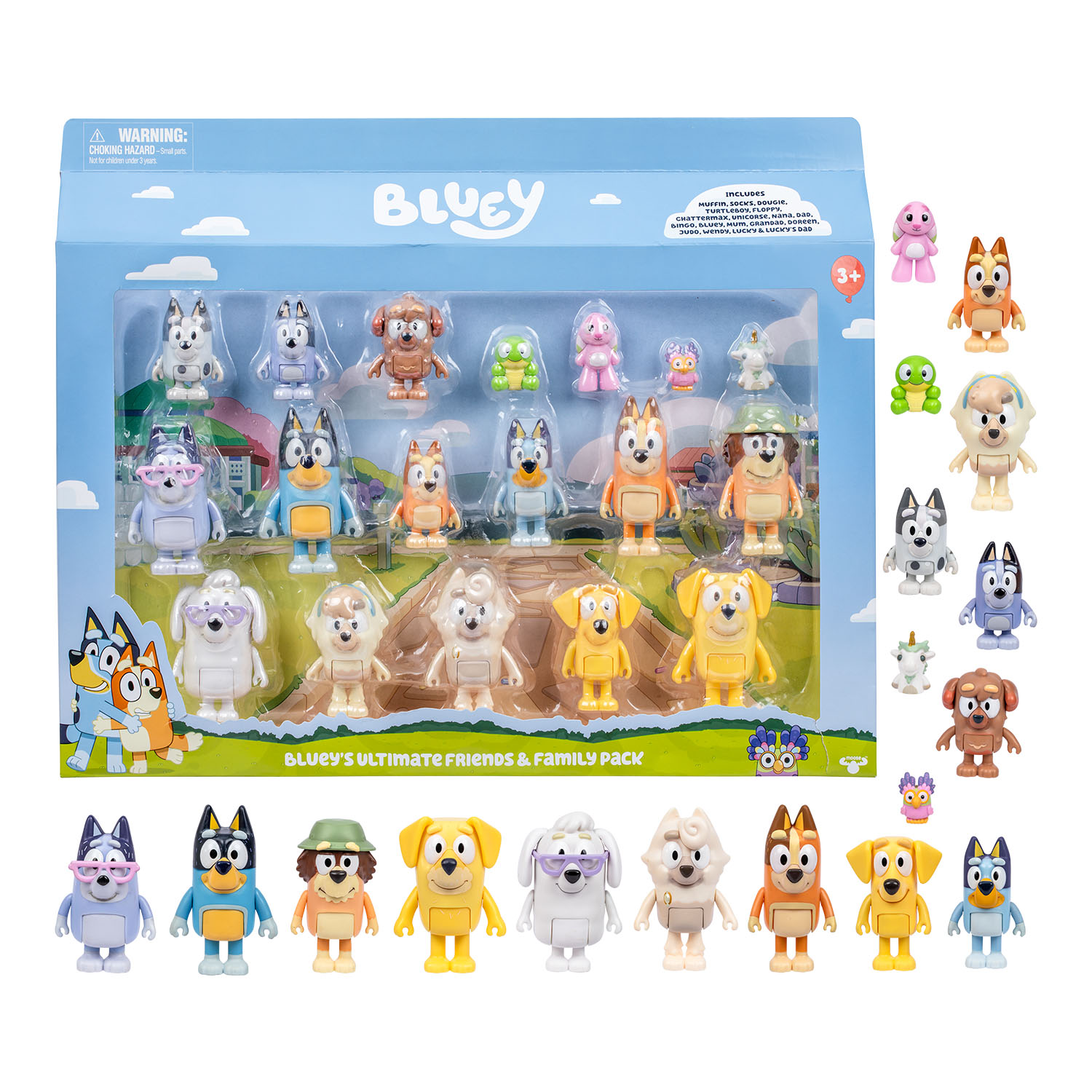 Bluey Ultimate Aile ve Arkadaş Figür Set 18'li 19116