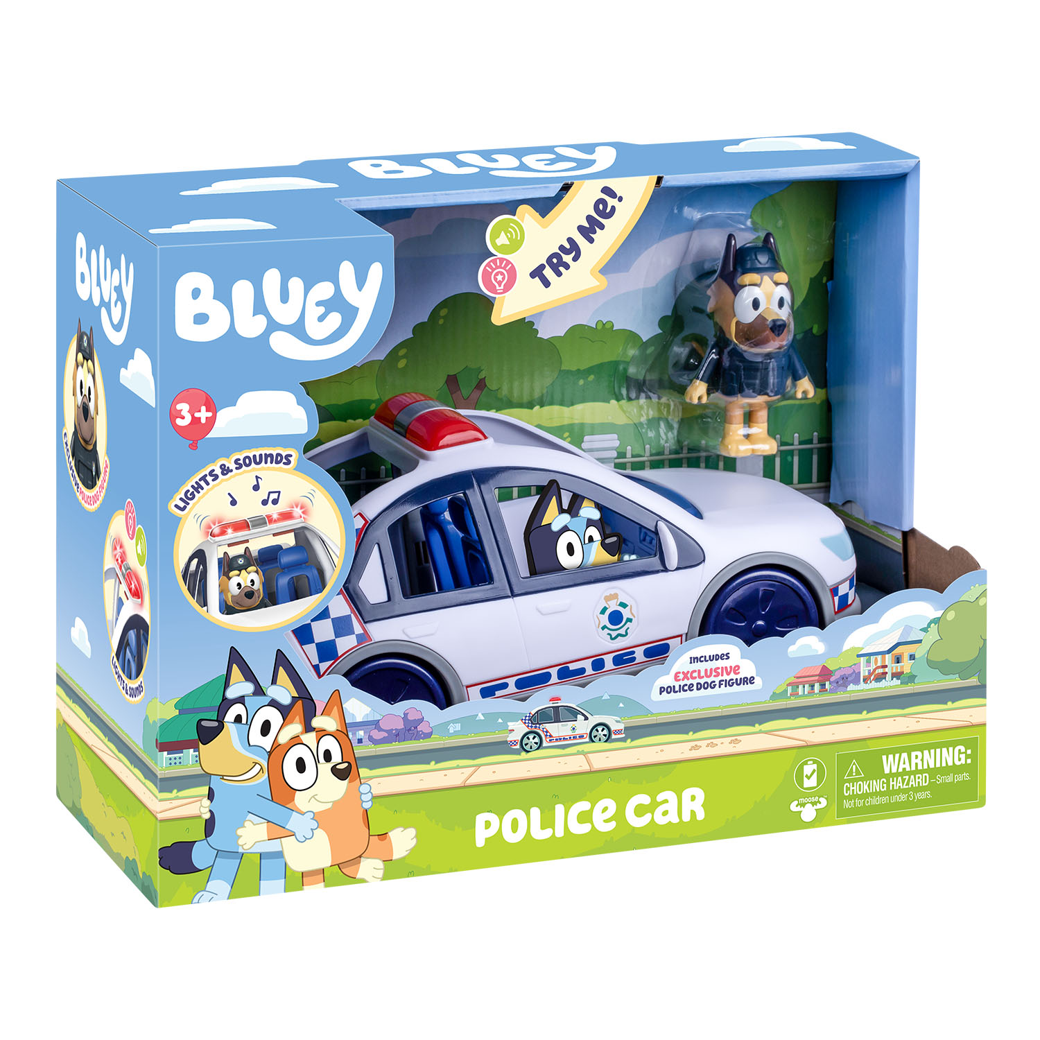 Bluey Polis Arabası Sesli ve Işıklı 1 Figür 19202