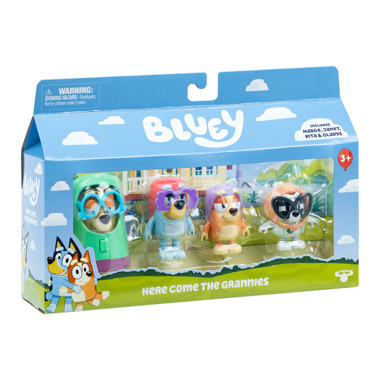 Bluey 4'lü Figür Seti - Here Come The Grannies 19201