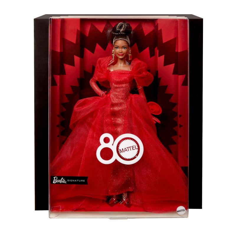 Barbie Signature - Mattel 80. Yıl Özel Koleksiyon Bebeği Esmer JB