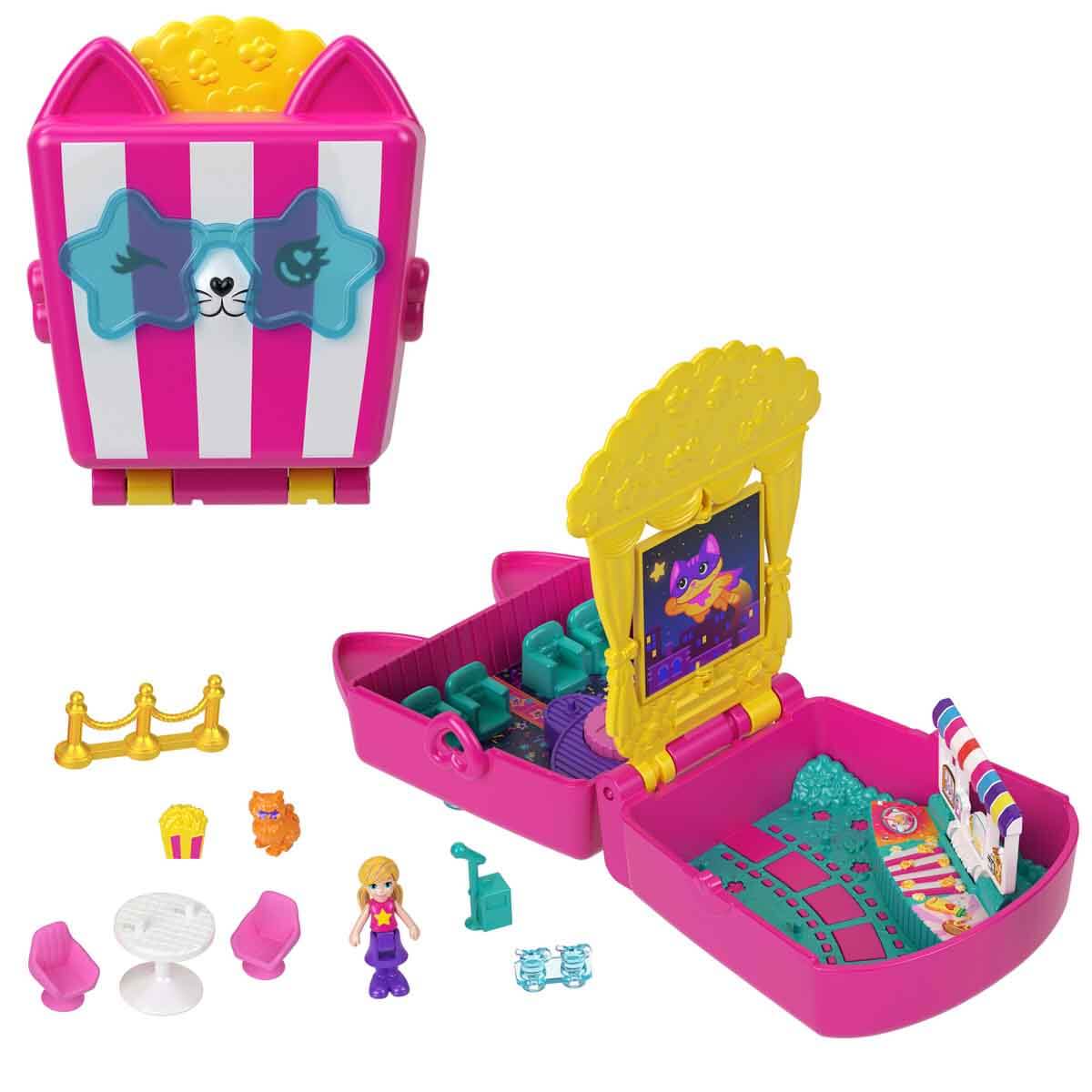 Polly Pocket Kedicik Sineması Mini Oyun Seti JFV01