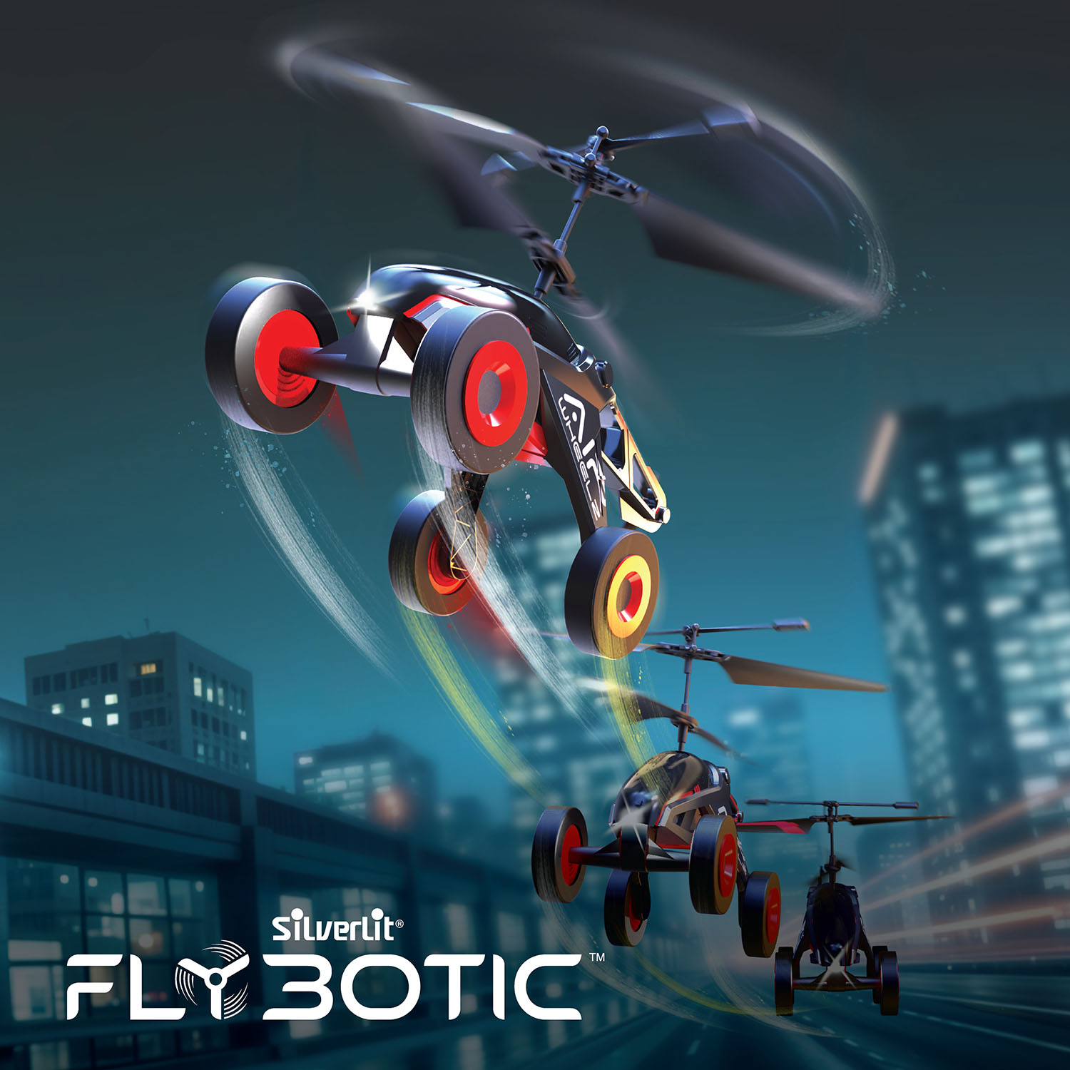 Silverlit FlyBotic Air Wheels II Helikopter 84569
