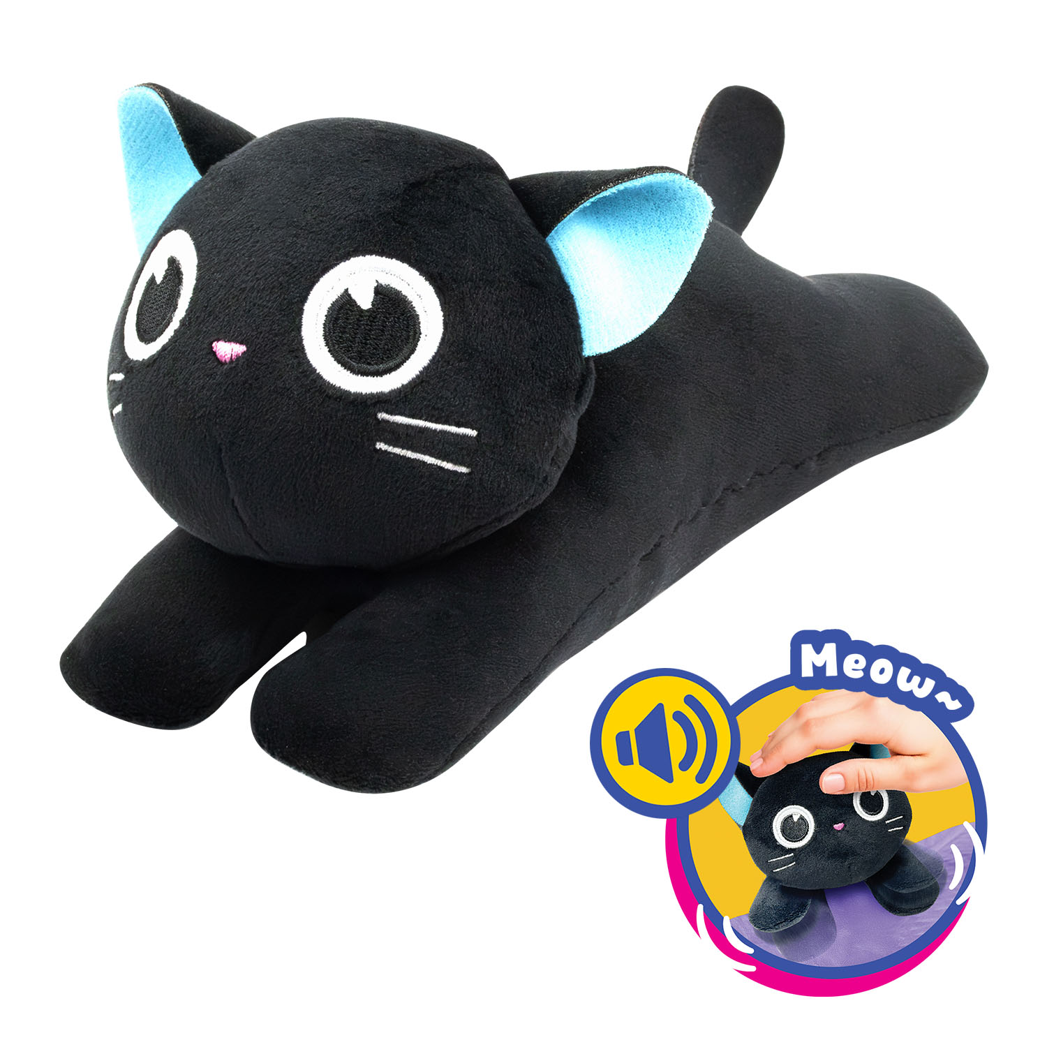 Silverlit Kneady Kitty Etkileşimli Pelüş Kedi Siyah 89276