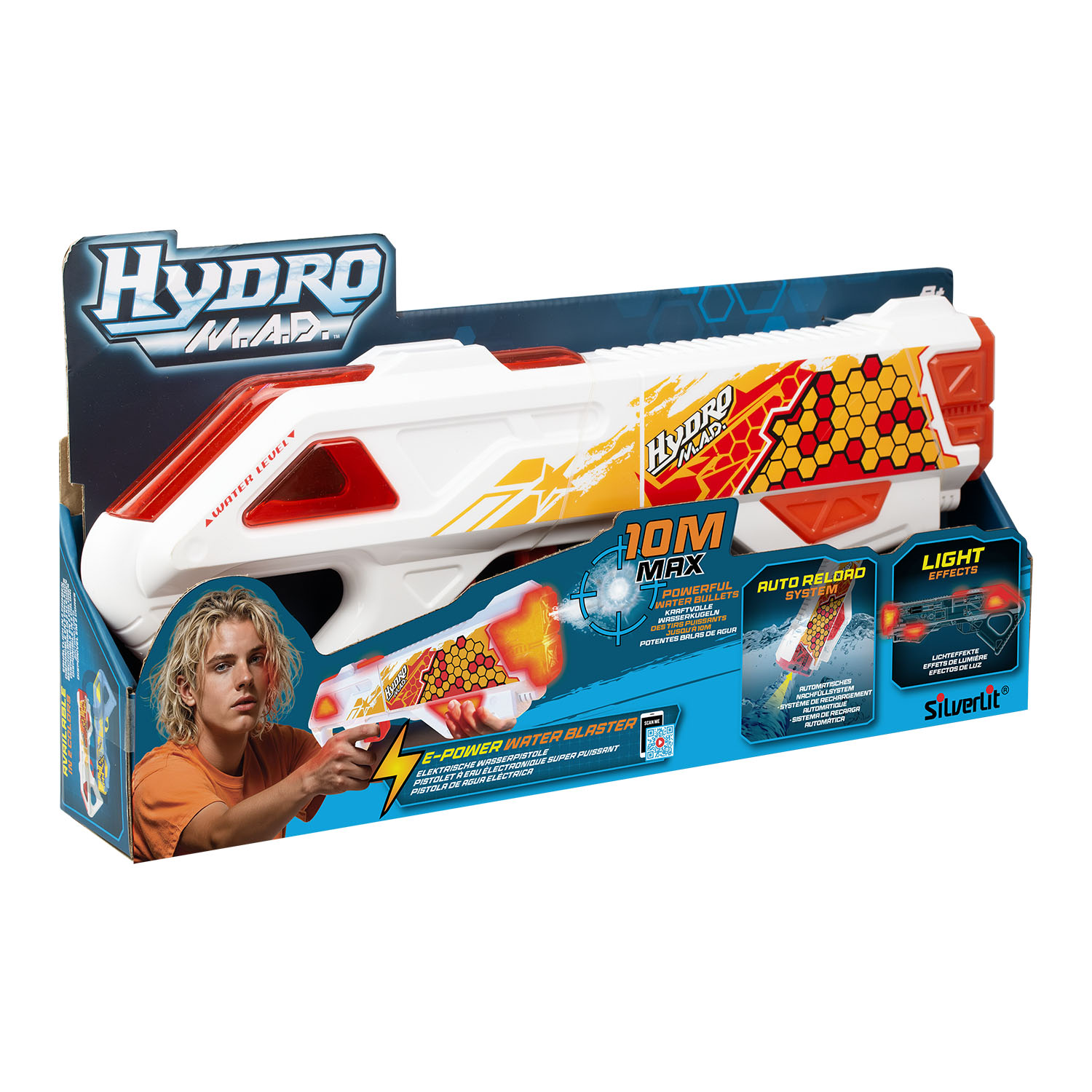 Hydro M.A.D. Elektrikli Su Tabancası Beyaz-Kırmızı