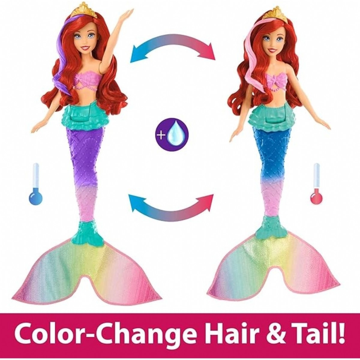 Yüzen ve Renk Değiştiren Ariel Bebek HPD43