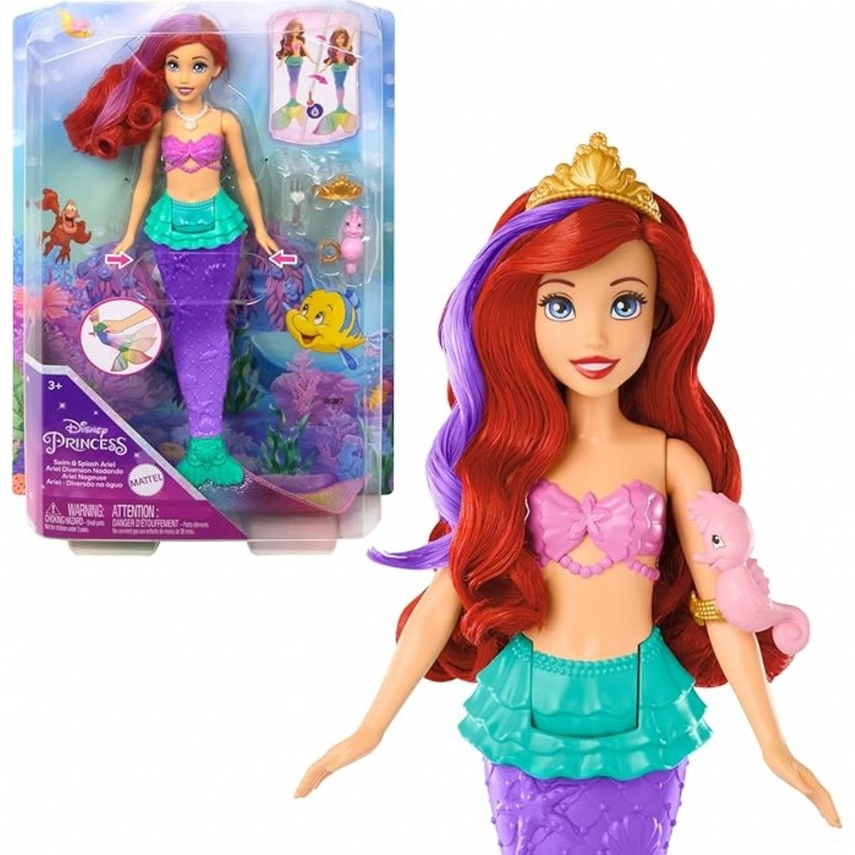 Yüzen ve Renk Değiştiren Ariel Bebek HPD43