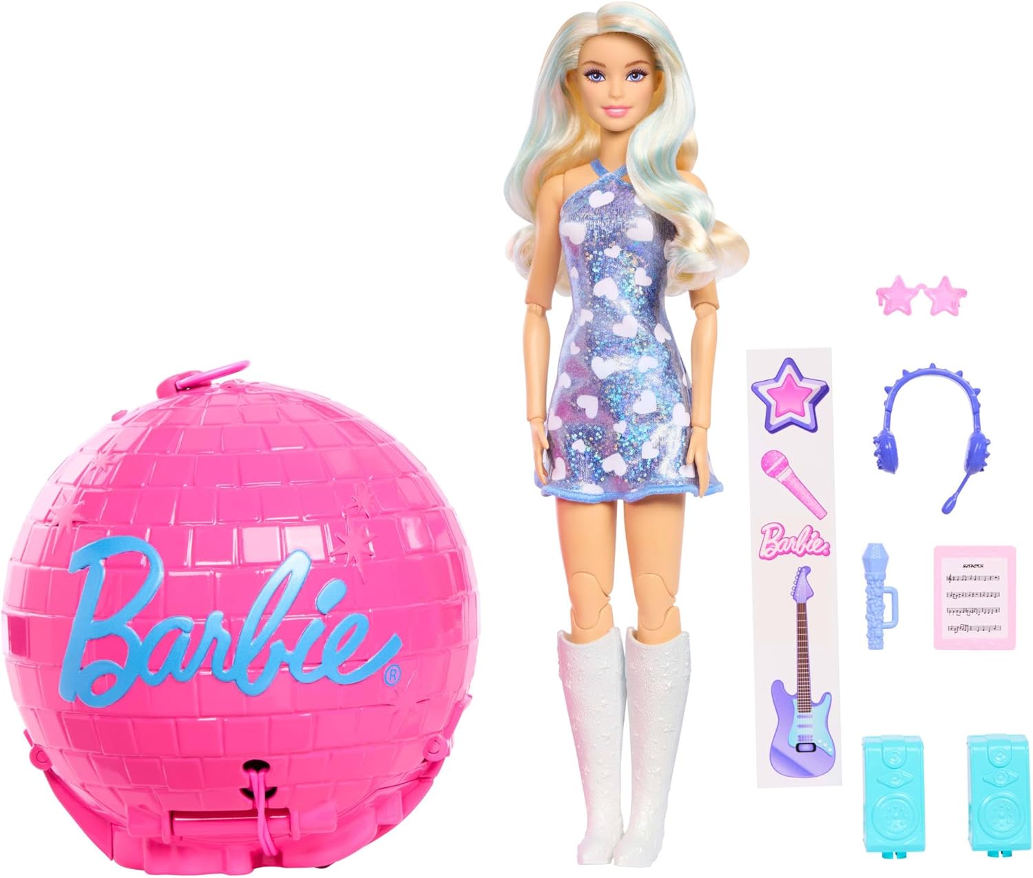 Barbie Roll ve Reveal Pop Star Bebeği JMK19