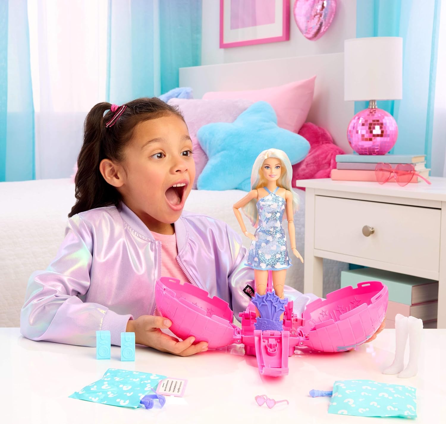 Barbie Roll ve Reveal Pop Star Bebeği JMK19