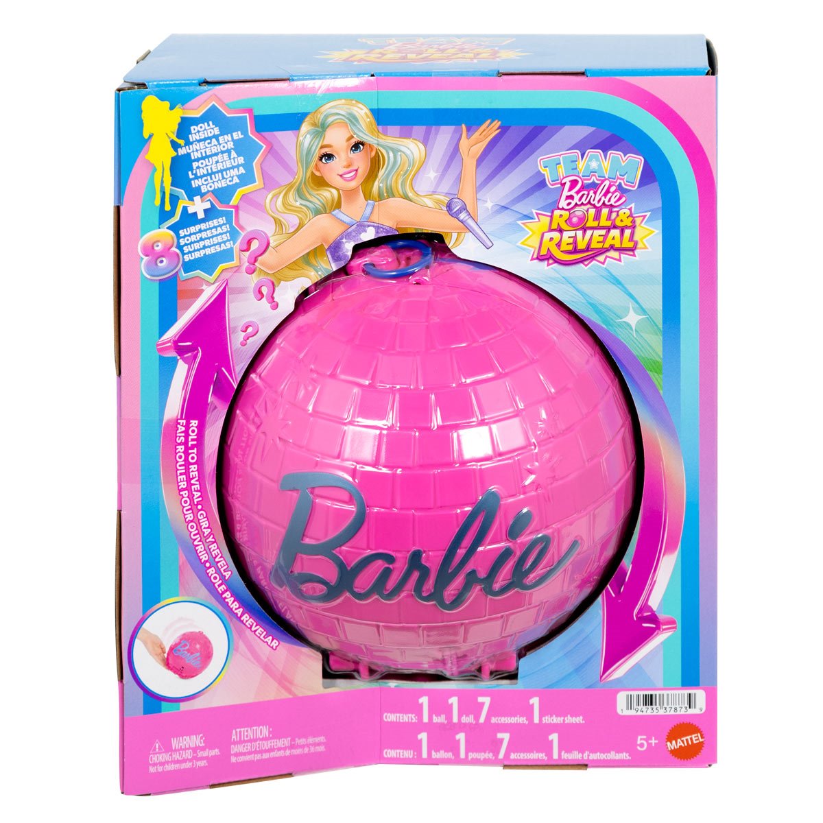 Barbie Roll ve Reveal Pop Star Bebeği JMK19