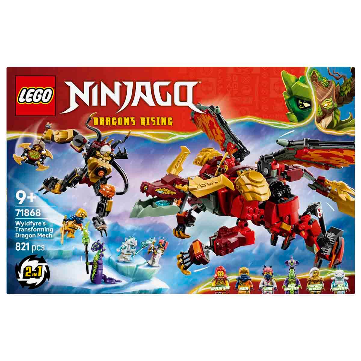 LEGO NINJAGO Wyldfyre'ın Dönüşen Ejderha Robotu 71868