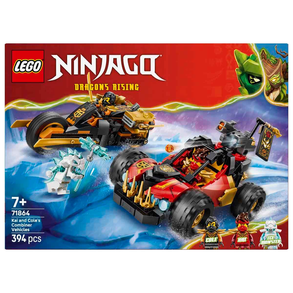 LEGO NINJAGO Kai ve Cole’un Birleşen Araçları 71864