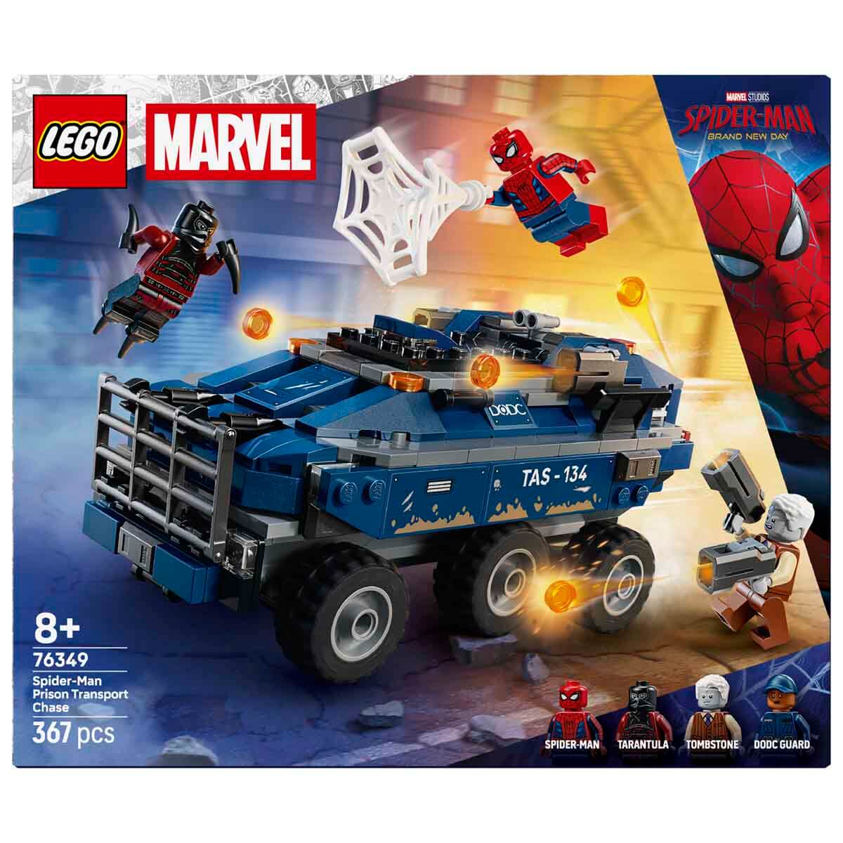 LEGO Marvel Örümcek Adam Hapishane Nakliye Aracı Takibi 76349