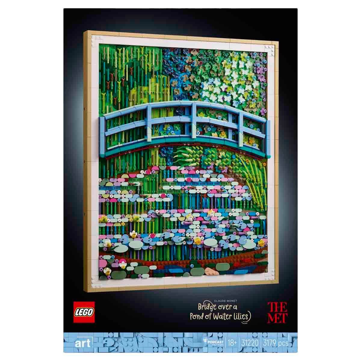 LEGO Art Claude Monet – Nilüfer Gölü Üzerinde Köprü 31220