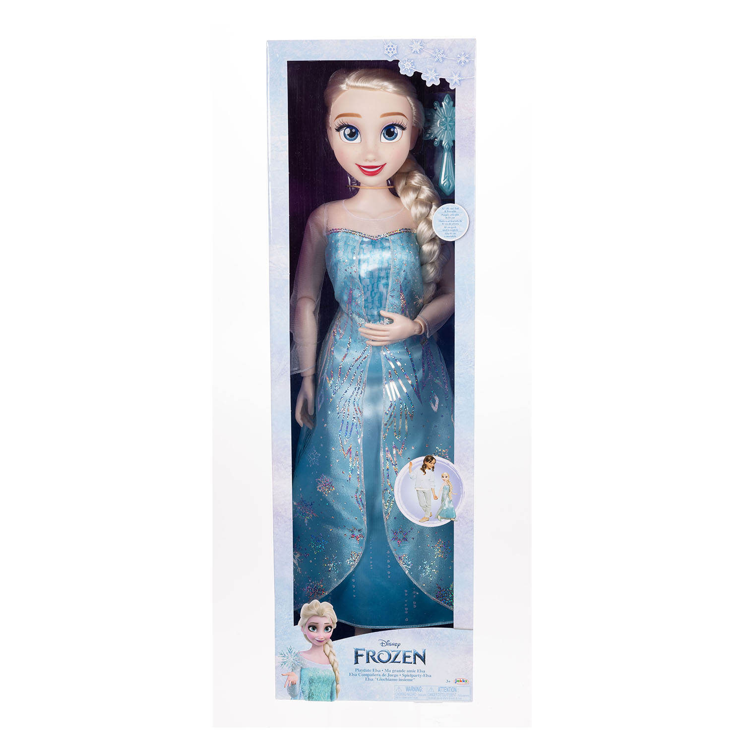 Disney Frozen 81 cm Dev Çocuk Boyu Elsa Moda Bebeği 24047