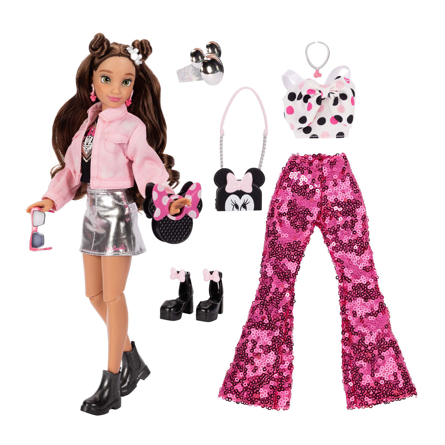 Disney ily 4Ever Minnie Mouse Temalı Bebek ve Aksesuarları 23947