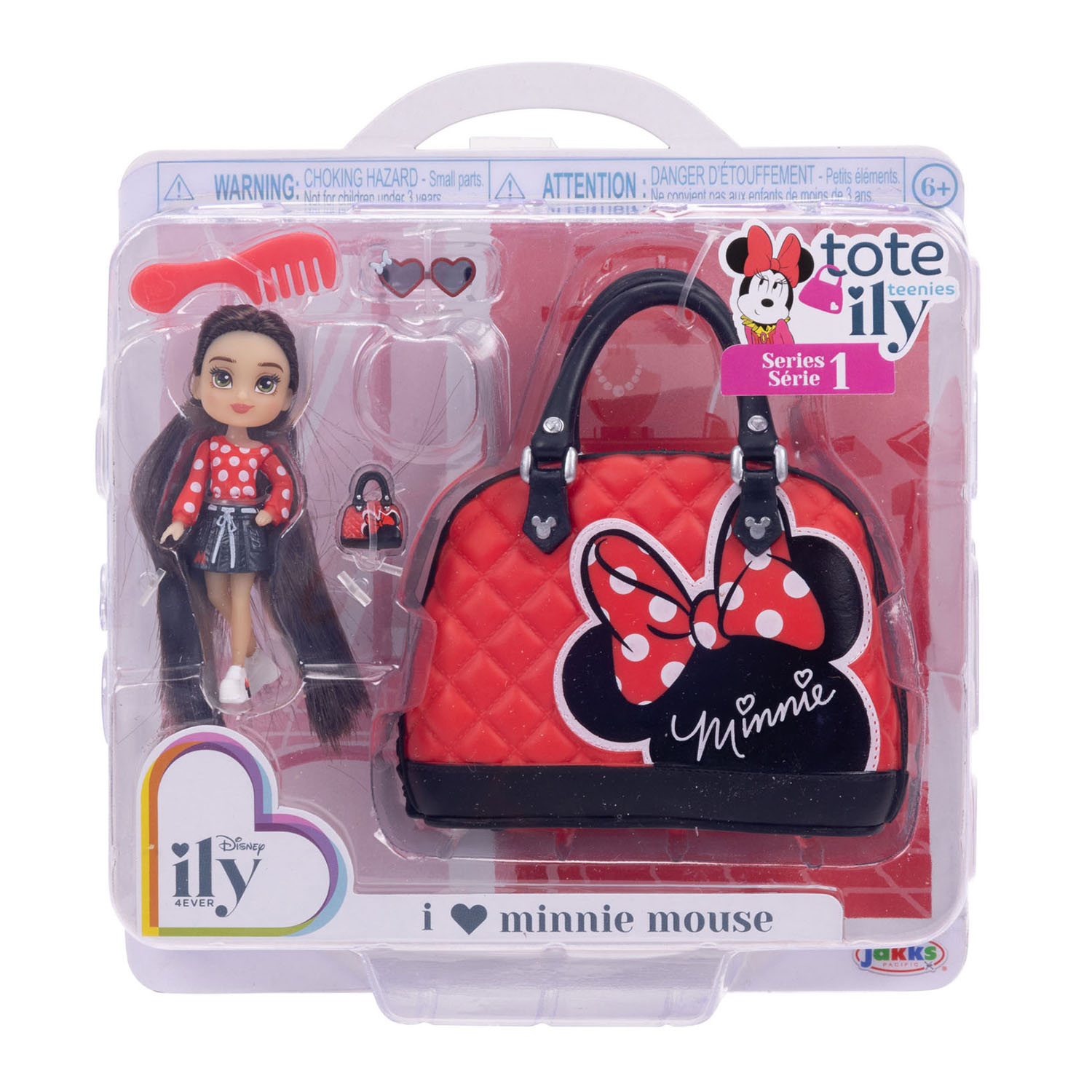 Disney ily 4ever Çanta Bebek Aksesuar Seti - Minnie Kırmızı