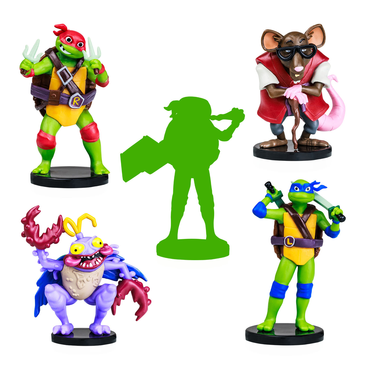 TMNT Figürlü Kalem Başlığı 5'li Paket Model 3 NT2040