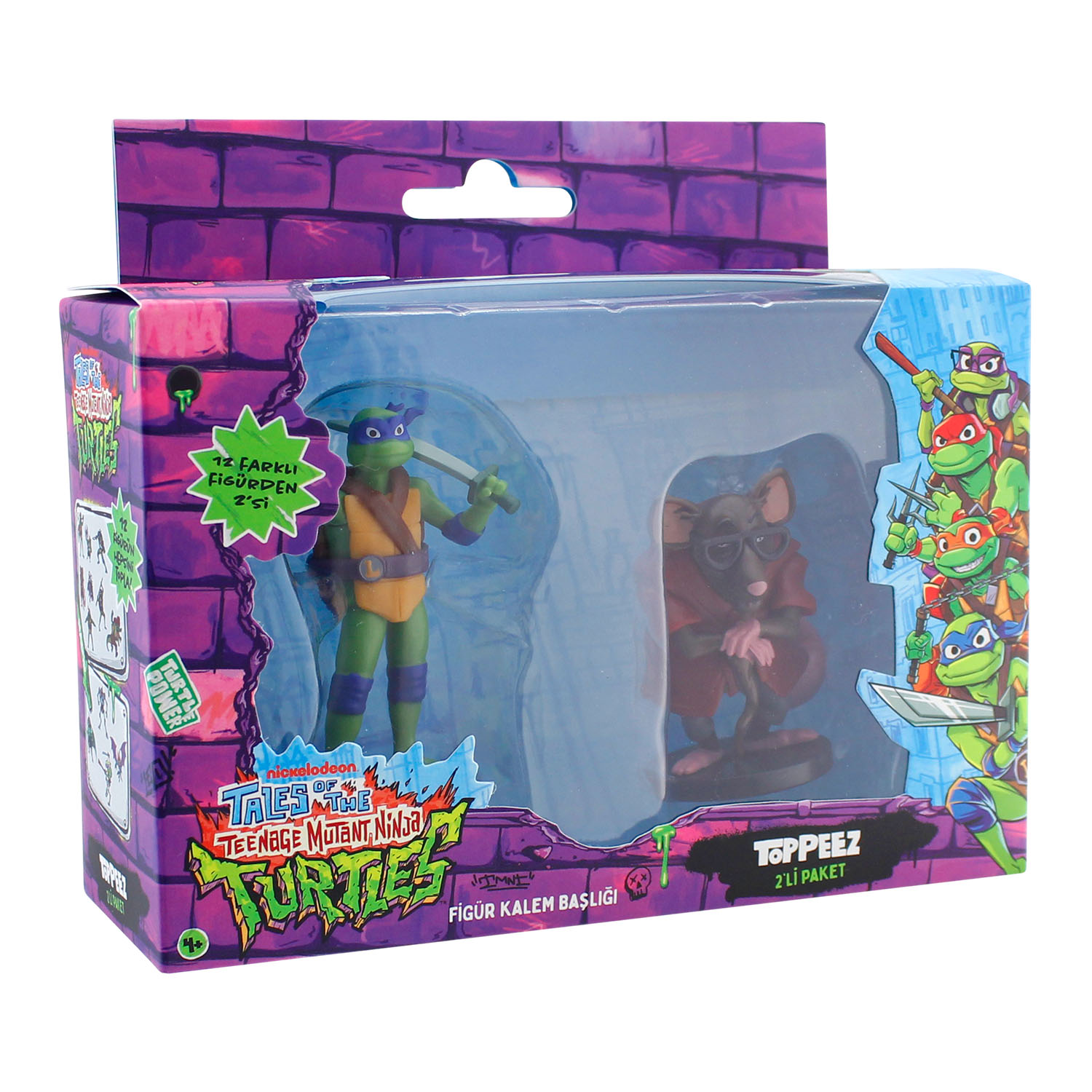 TMNT Figürlü Kalem Başlığı 2'li Paket Model 2 NT2015