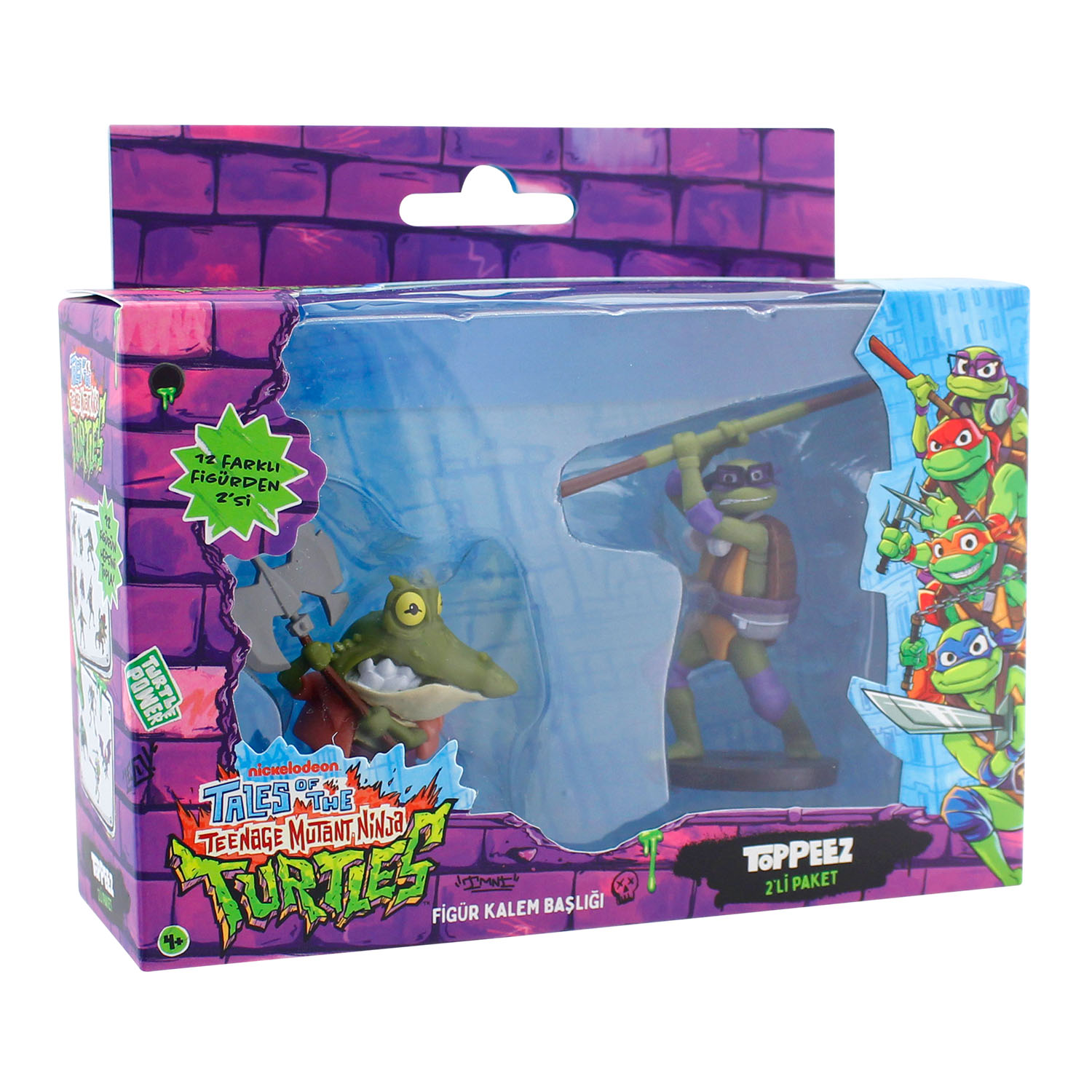 TMNT Figürlü Kalem Başlığı 2'li Paket Model 3 NT2015