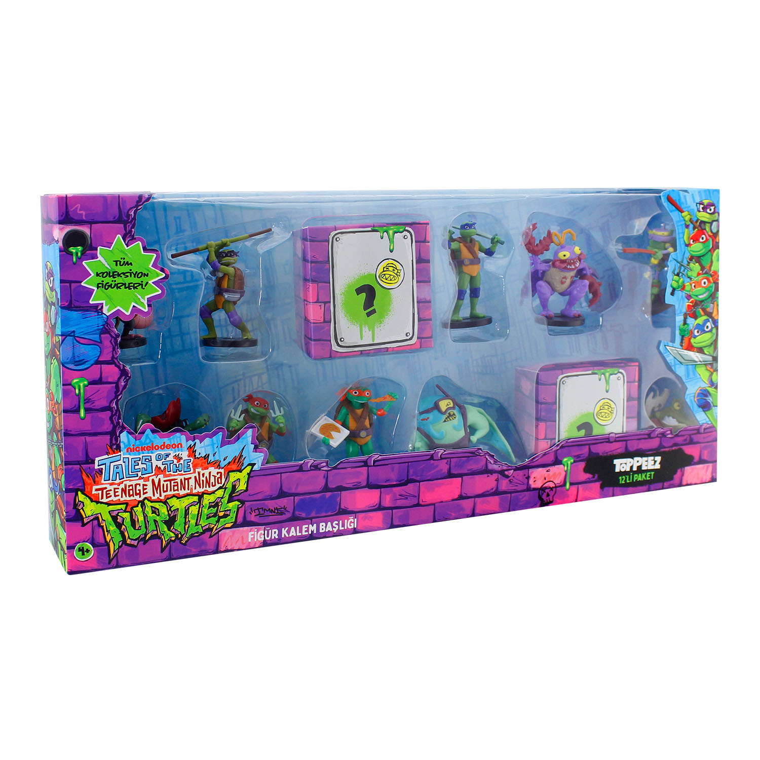 TMNT Figürlü Kalem Başlığı 12'li Paket Model 1 NT2080