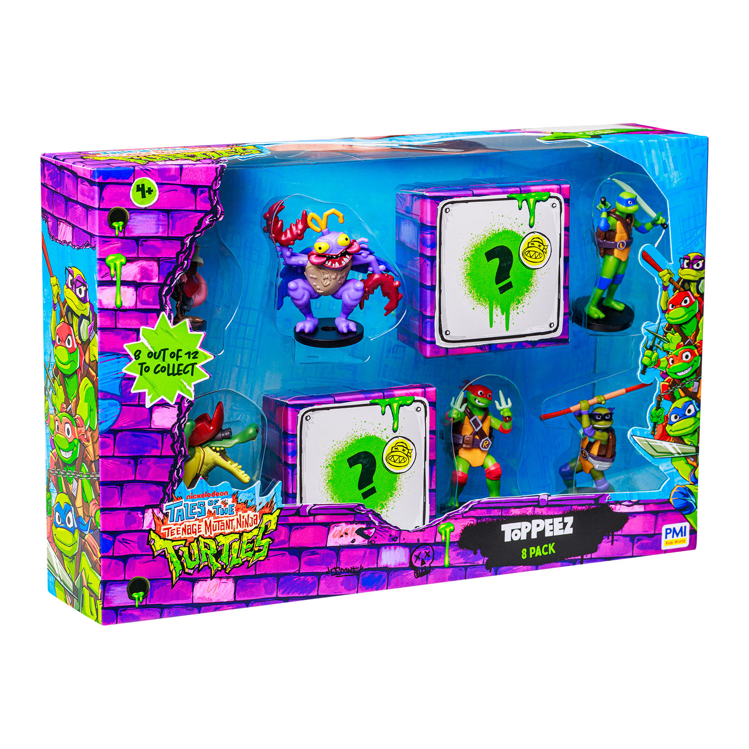 TMNT Figürlü Kalem Başlığı 8'li Paket Model 1 NT2070