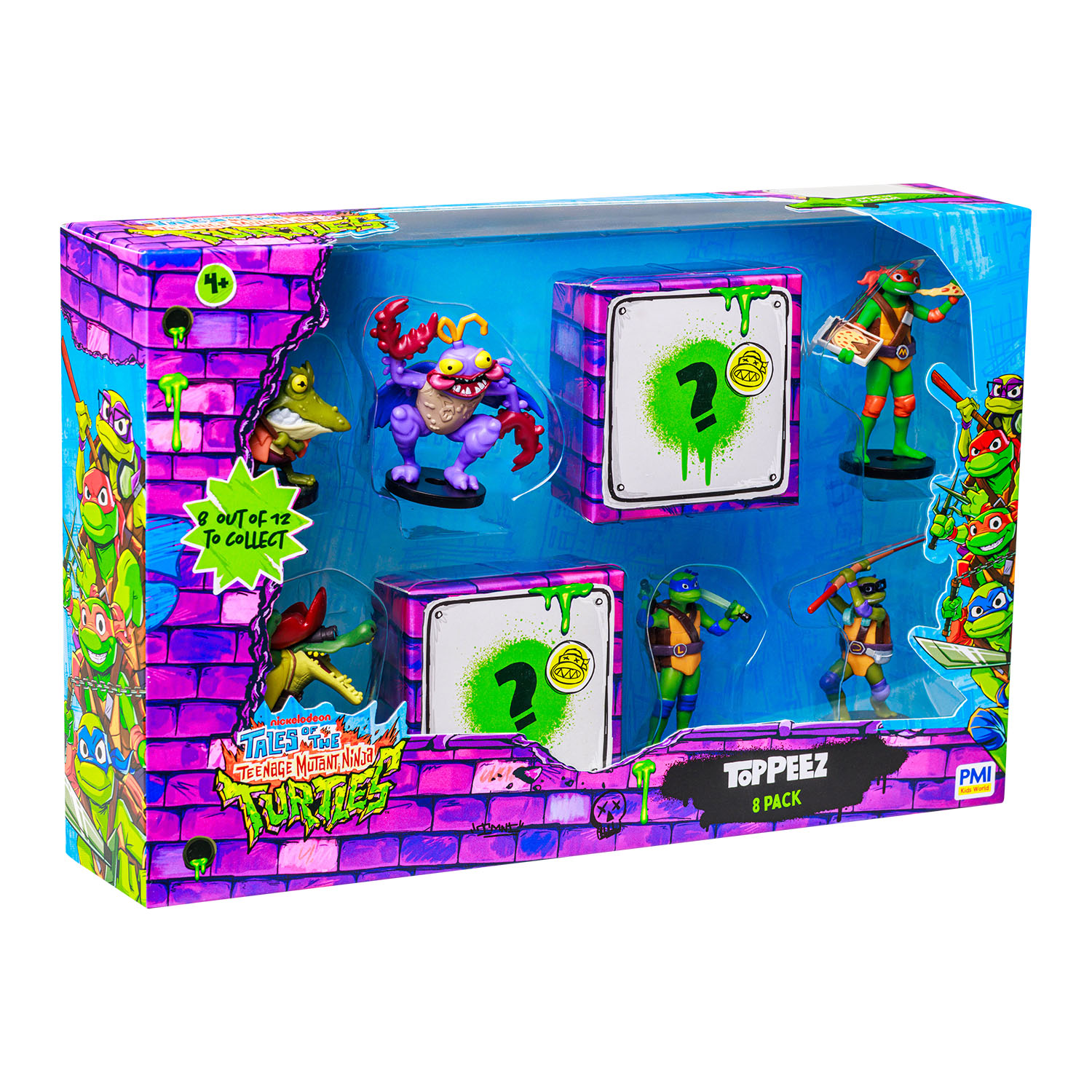 TMNT Figürlü Kalem Başlığı 8'li Paket Model 2 NT2070