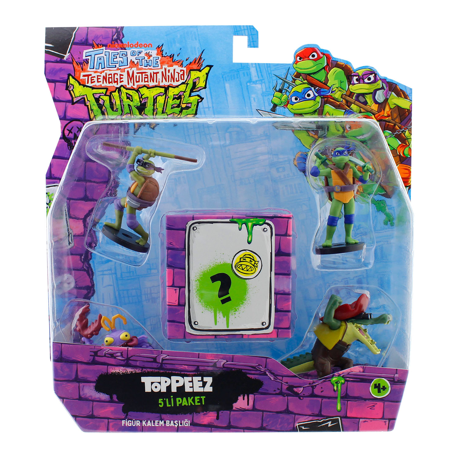 TMNT Figürlü Kalem Başlığı 5'li Paket Model 2 NT2040