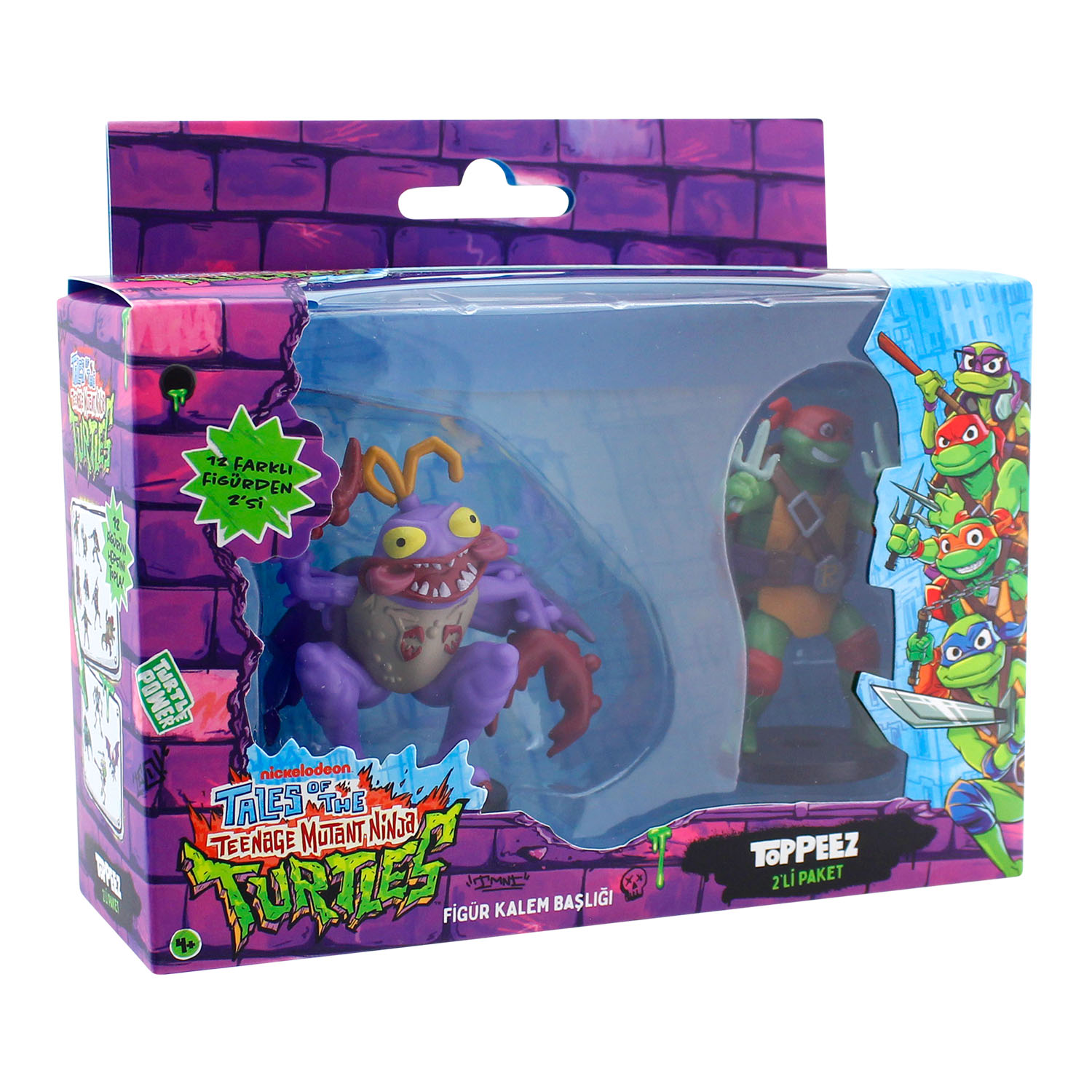 TMNT Figürlü Kalem Başlığı 2'li Paket Model 1 NT2015