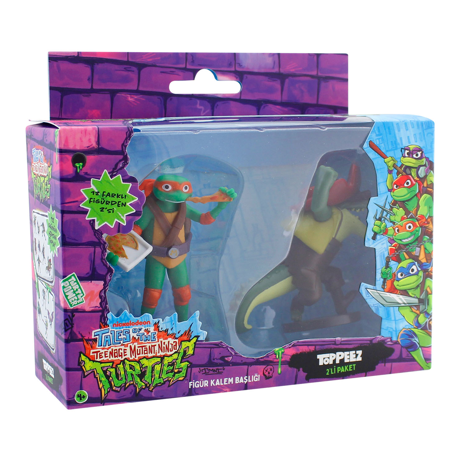 TMNT Figürlü Kalem Başlığı 2'li Paket Model 4 NT2015