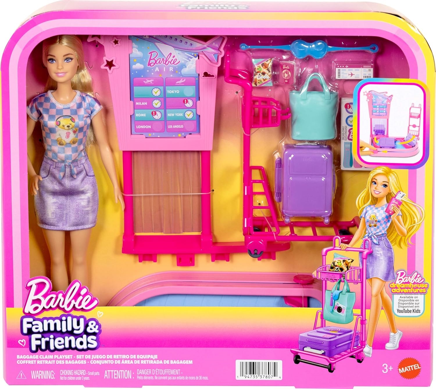 Barbie Bagaj Teslim Noktası Oyun Seti JMJ49