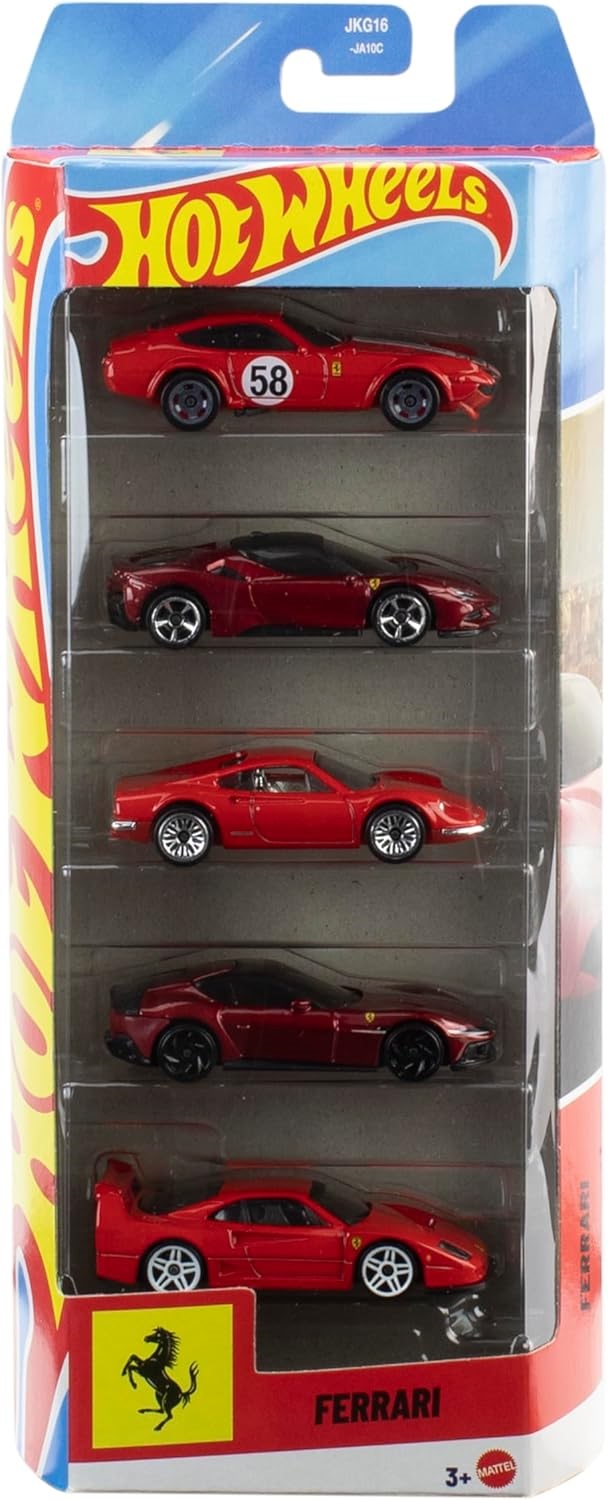 Hot Wheels Beşli Ferrari Araba Seti